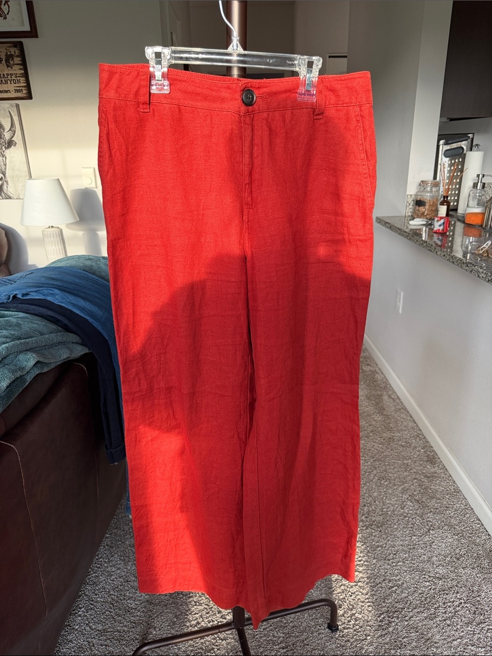 Pendleton Red Women’s Linen Blend Trousers